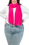 Marcus Adler Eyelash Scarf In Hot Pink