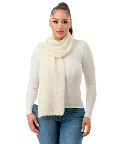 Marcus Adler Eyelash Scarf In Ivory