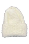 Marcus Adler Eyelast Knit Cuffed Beanie In Ivory