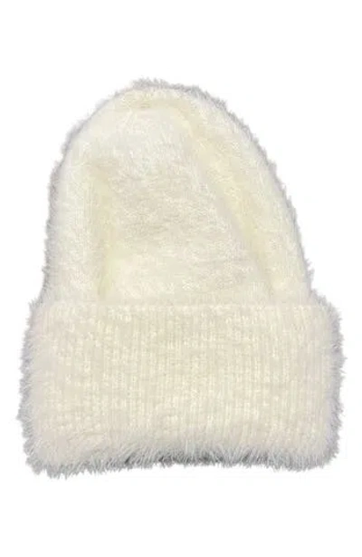 Marcus Adler Eyelast Knit Cuffed Beanie In Ivory
