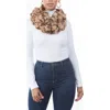 Marcus Adler Faux Fur Infinity Scarf In Brown