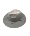 MARCUS ADLER FAUX SUEDE BRAIDED TRIM WITH STRAW PANAMA HAT