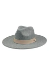 Marcus Adler Structured Felt Wool-blend Hat In Heather Grey