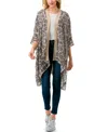 Marcus Adler Floral Kimono Cover Up In Black