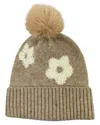 Marcus Adler Flower Knit Beanie In Brown