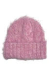 Marcus Adler Fuzzy Cuffed Beanie In Pink