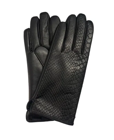 Marcus Adler Genuine Leather Glove In Black