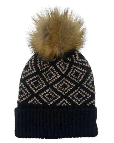 MARCUS ADLER MARCUS ADLER GEO PRINT POM BEANIE
