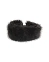 Marcus Adler Faux Fur Headband In Black