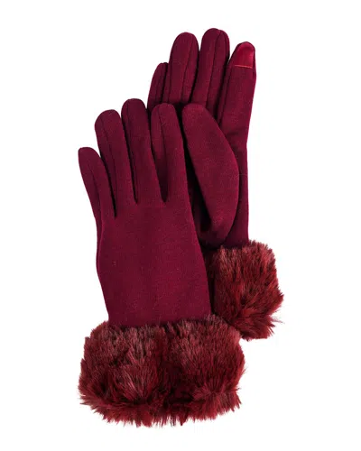 Marcus Adler Jersey Tech Glove In Burgundy