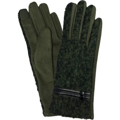 Marcus Adler Jersey Touchscreen Gloves In Olive