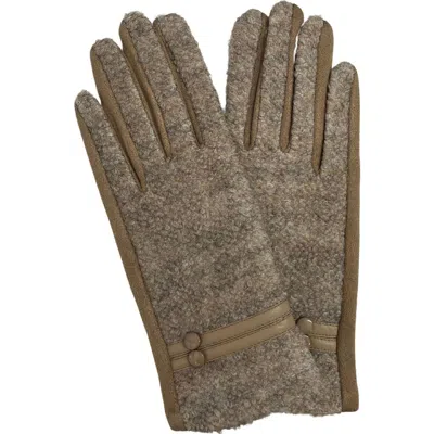 Marcus Adler Jersey Touchscreen Gloves In Taupe