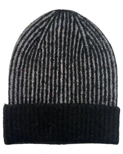 Marcus Adler Women's Confetti Cuff Ribbed Knit Beanie In Black