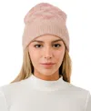 Marcus Adler Knit Pattern Beanie In Blush