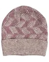 Marcus Adler Knit Pattern Wool-blend Beanie In Pink