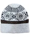 Marcus Adler Knit Fairisle Beanie Hat In Blue