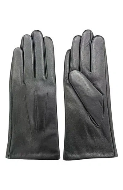 Marcus Adler Leather Gloves In Black