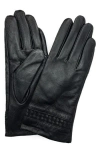 Marcus Adler Leather Gloves In Black