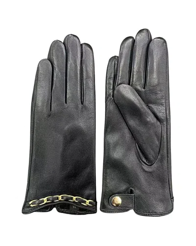 Marcus Adler Leather Gloves In Black