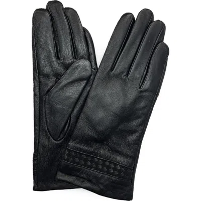 Marcus Adler Leather Gloves In Black