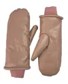 Marcus Adler Leather Mitten In Brown