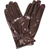 Marcus Adler Metallic Gloves In Brown