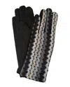 Marcus Adler Open Weave Tech Glove In Black