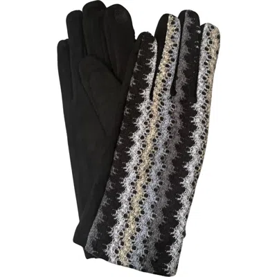Marcus Adler Open Weave Tech Gloves In Blue