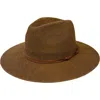 Marcus Adler Packable Panama Hat In Dark Tan