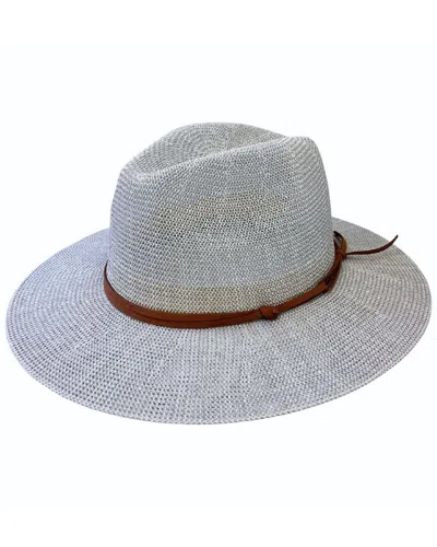 Marcus Adler Packable Straw Panama Hat In Gray