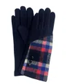 Marcus Adler Plaid Glove In Navy