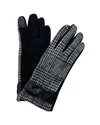 Marcus Adler Plaid Gloves In Black