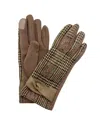 Marcus Adler Plaid Gloves In Brown