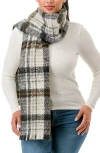 Marcus Adler Plaid Scarf In Black