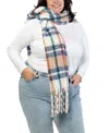 Marcus Adler Plaid Scarf In Green