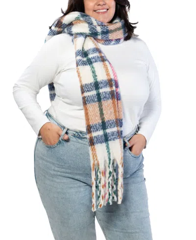 Marcus Adler Plaid Scarf In Green