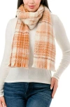 Marcus Adler Plaid Scarf In Rust