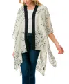 Marcus Adler Polka Dot Kimono In Ivory