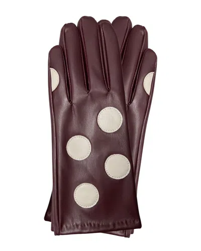 Marcus Adler Polka Dot Tech Glove In Brown