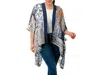 Marcus Adler Printed Kimono In Blue