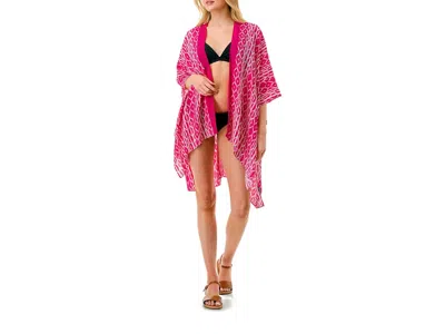 Marcus Adler Printed Kimono In Pink