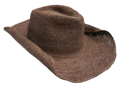 Marcus Adler Raffia Cowboy Hat In Brown