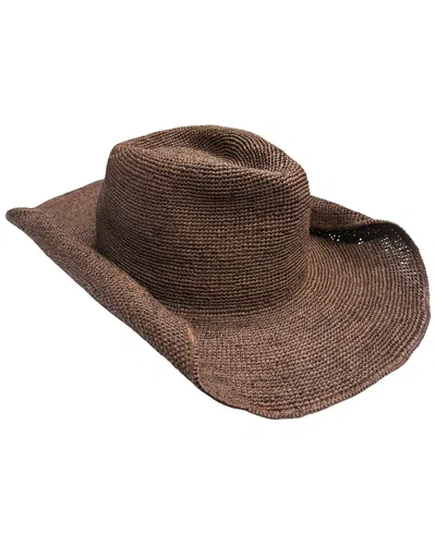 Marcus Adler Raffia Cowboy Hat In Brown