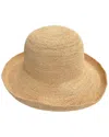 Marcus Adler Raffia Crusier Hat In Gold