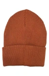 Marcus Adler Rib Cuff Knit Beanie In Rust