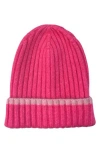 Marcus Adler Rib Knit Beanie In Hot Pink
