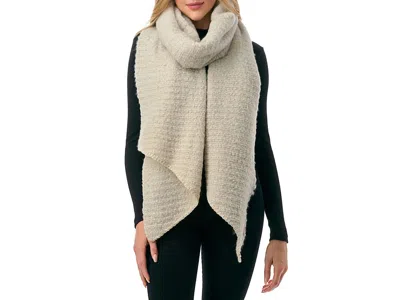 Marcus Adler Ribbed Whipstitch Scarf In Oatmeal