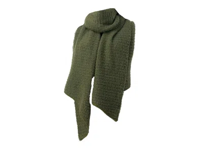Marcus Adler Ribbed Whipstitch Scarf In Olive Green