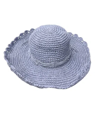 Marcus Adler Packable Straw Panama Hat In Blue