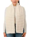 Marcus Adler Faux Fur Pull-through Scarf In White